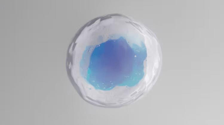 Close-up image of a stannous fluoride molecule