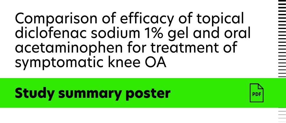 Diclofenac Gel for Knee OA Study Summary