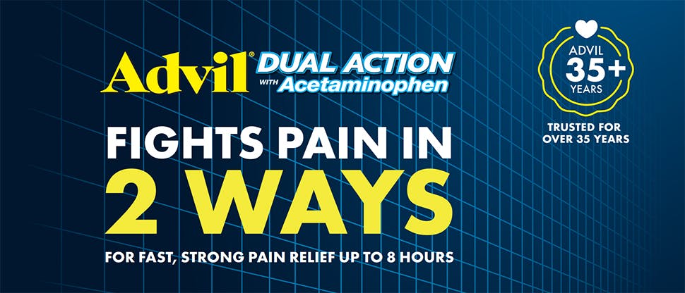 Advil dual action product summary