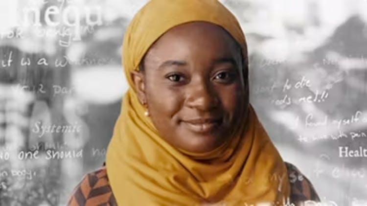 Image of young black woman wearing a hijab