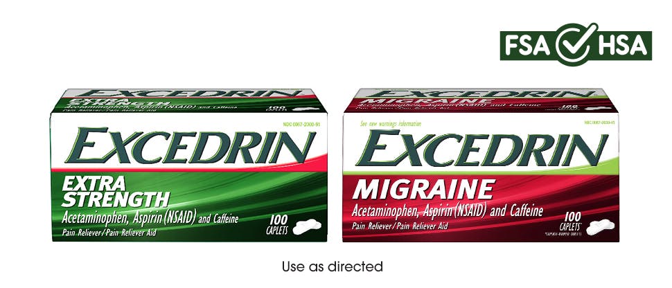 Excedrin product packaging display