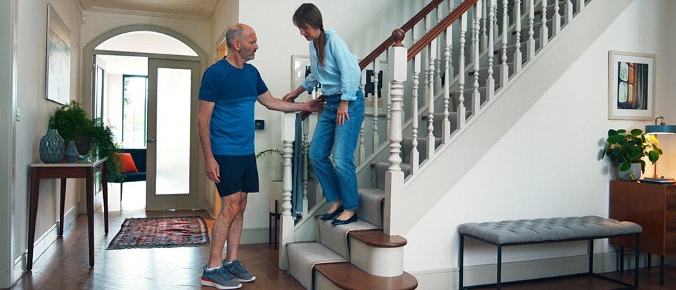 Anne on stairs