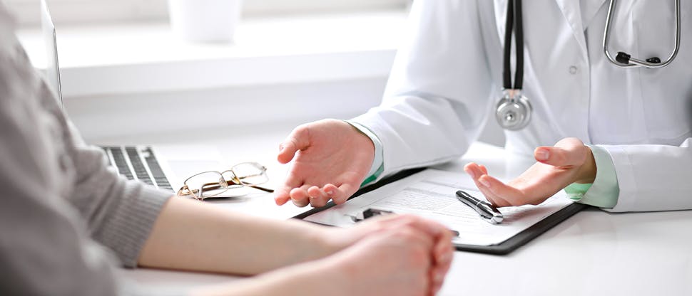 Doctor and patient discussion