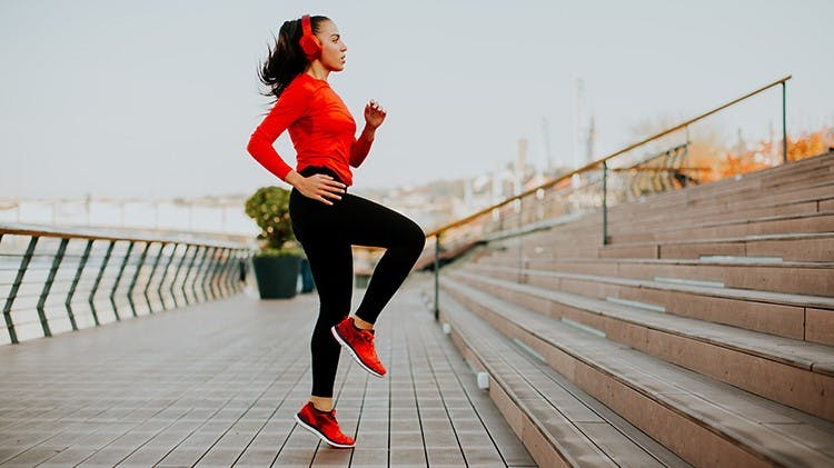 Women exercising