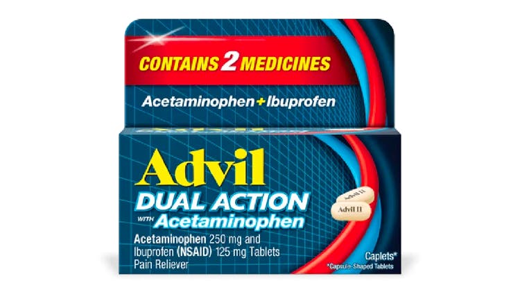 Advil Dual Action packaging