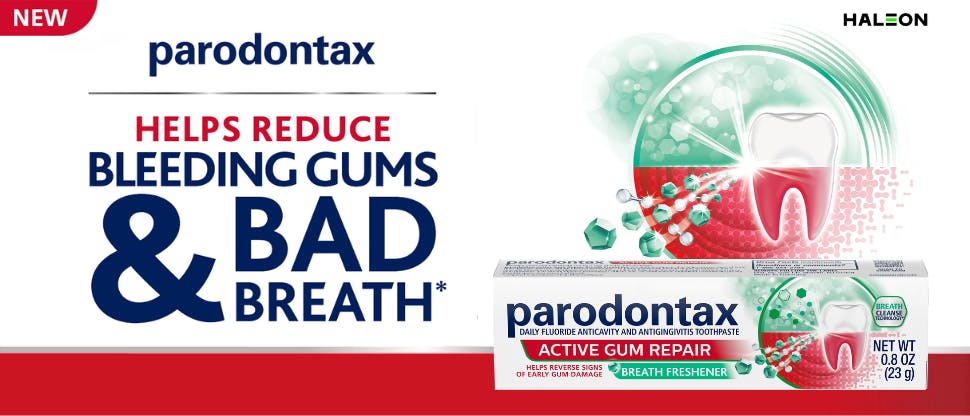 Feature image of new parodontax Active Gum Repair Toothpaste