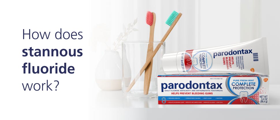Parodontax toothpaste with stannous fluoride