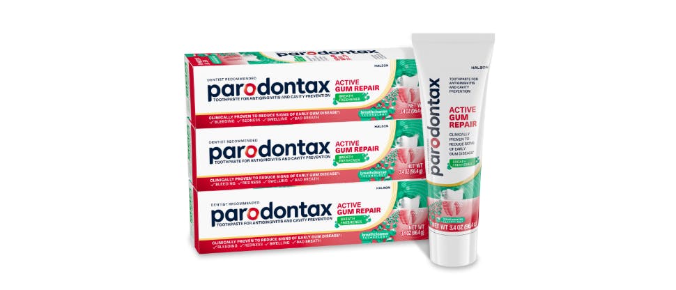 parodontax toothpaste line up