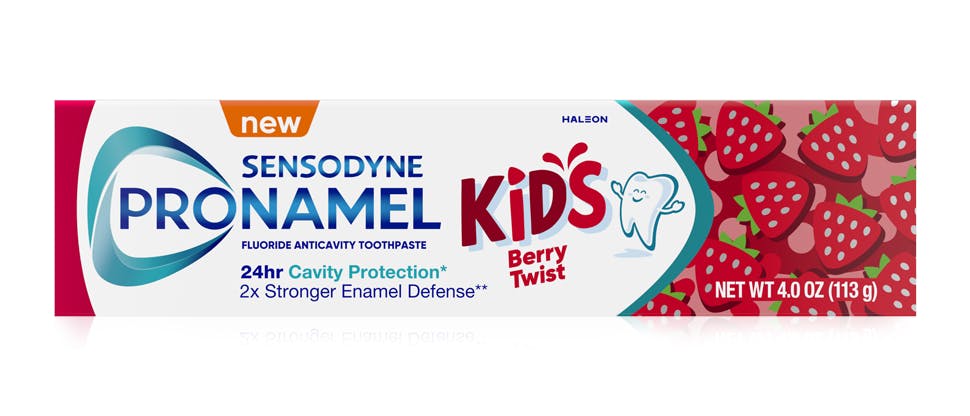 NEW Pronamel Kids Berry Twist toothpaste packaging