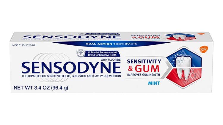 Sensodyne sensitivity gum and toothpaste