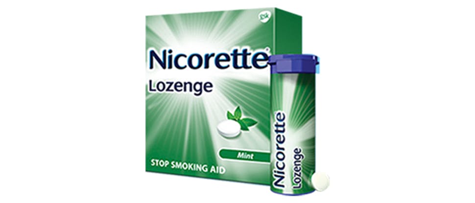 Nicorette Lozenges package