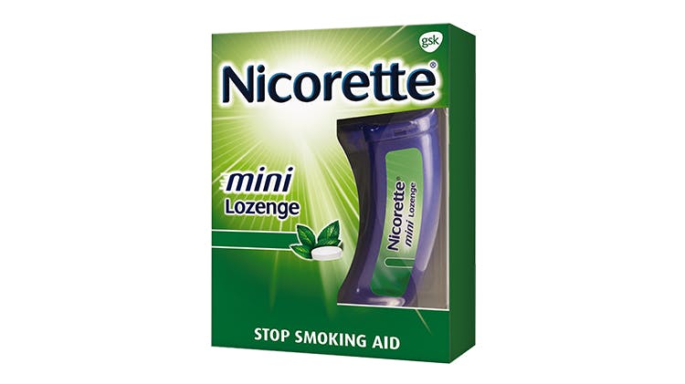 Nicorette mini Lozenges package