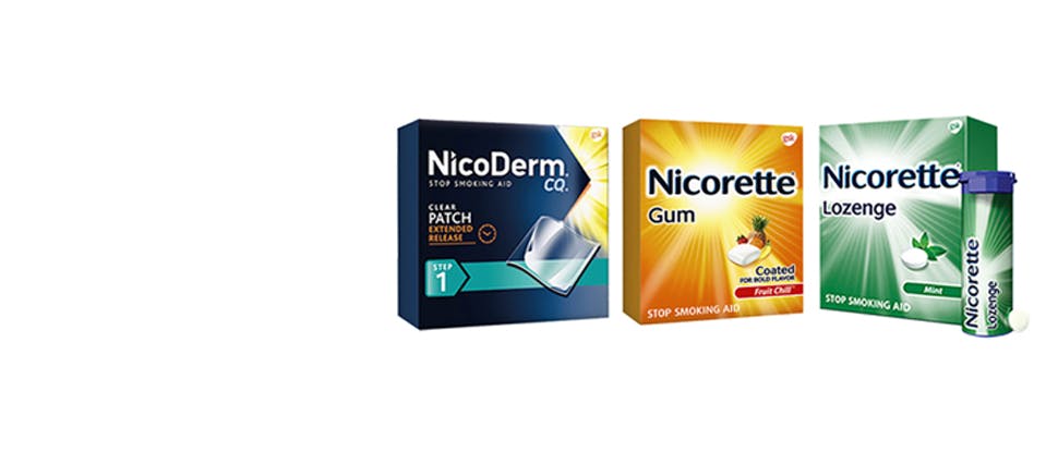 NicoDerm CQ Patch and Nicorette Products