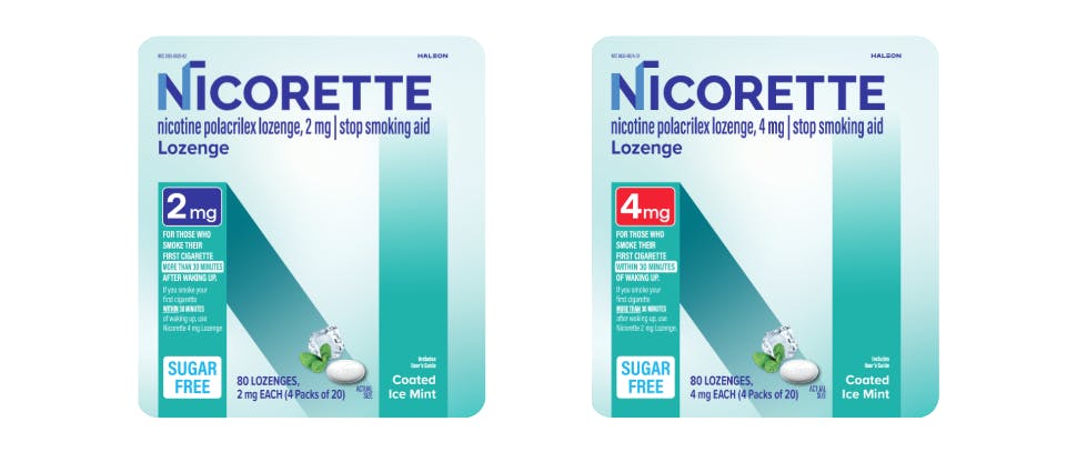 Nicorette Lozenge Drug Facts