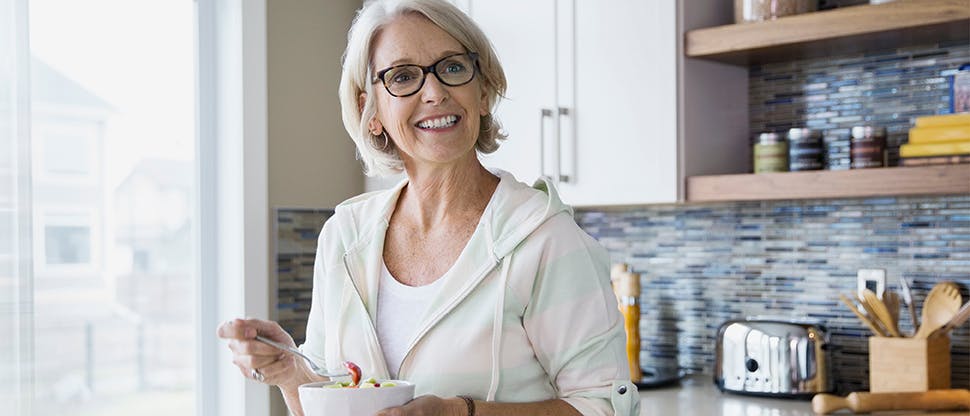 Lady in kitchen