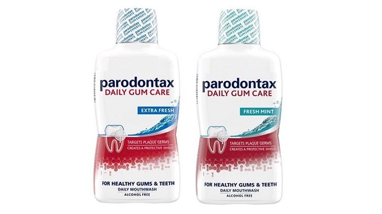 parodontax Daily Expert Gum Care  Extra Fresh Mouthwash and parodontax Daily Expert Gum Care  Fresh mint Mouthwash packshot