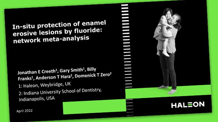 Banner with the text ‘In-situ protection of enamel erosive lesions by fluoride: network meta-analysis’