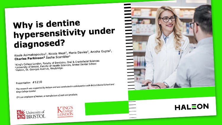 Banner with the text 'Why is dentine hypersensitivity under diagnosed?'