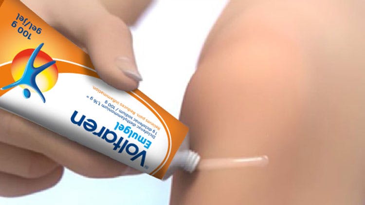 Applying Voltaren Emulgel