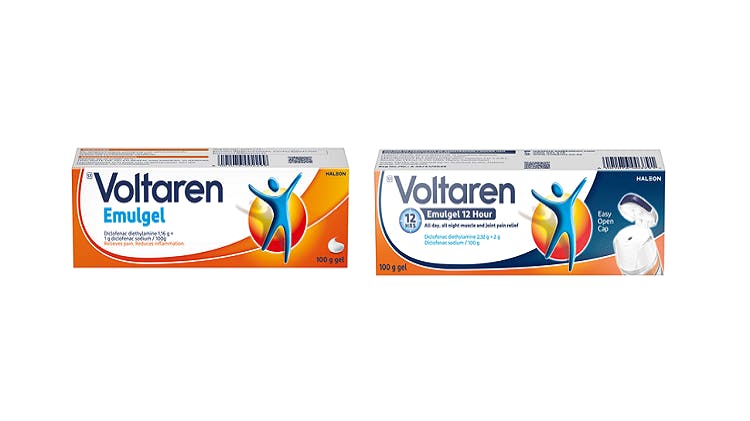 Voltaren Emulgel and Voltraren 12 hour Emulgel