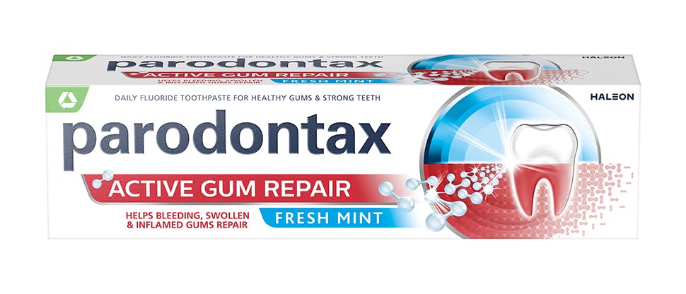 parodontax Active Gum Repair toothpaste fresh mint packshot