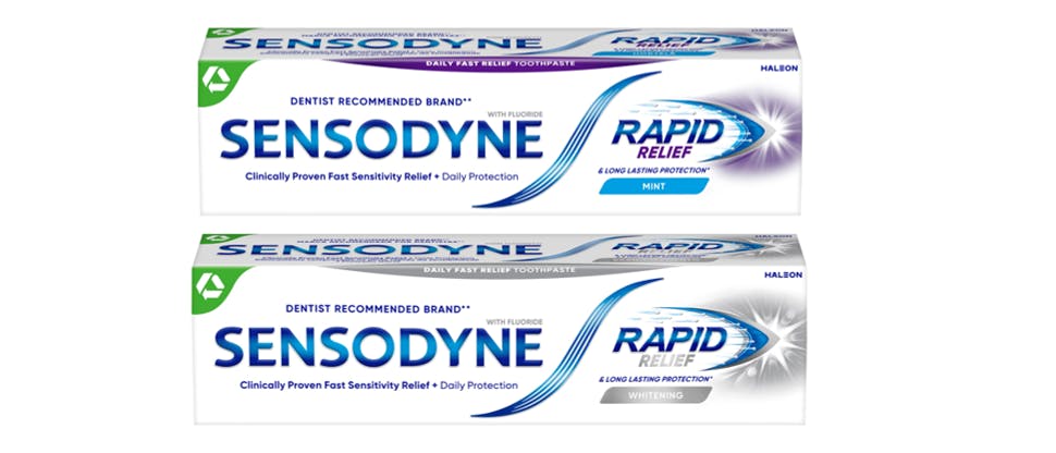 Sensodyne Rapid Relief Toothpaste Pack shot