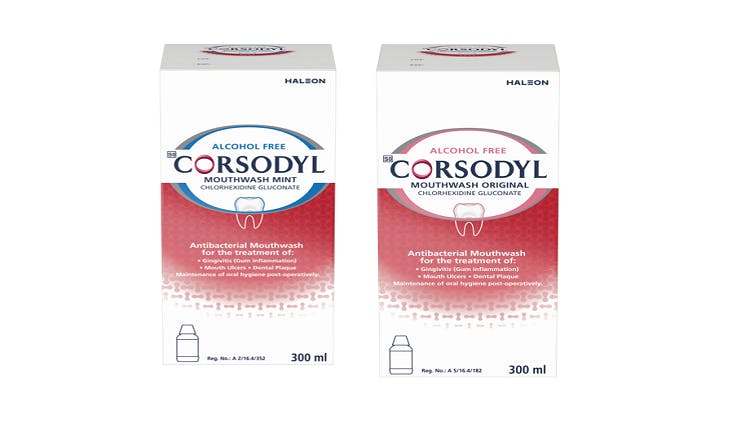 Corsodyl Mouthwash Original and Corsodyl Mouthwash Mint