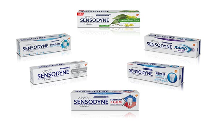 Various Sensodyne Products