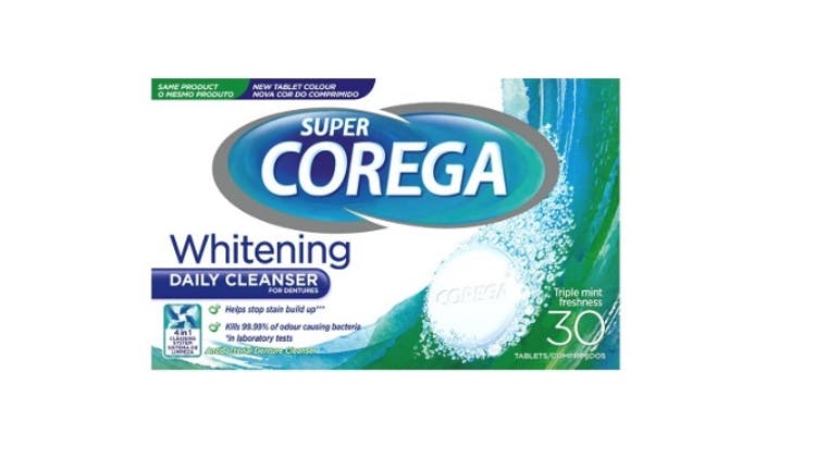 Super Corega Daily Whitening Cleanser for Dentures packshot