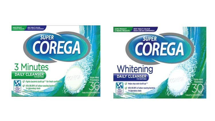 Super Corega denture cleansers