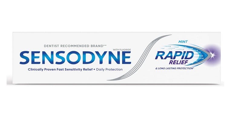 Sensodyne Rapid Relief toothpaste packshot