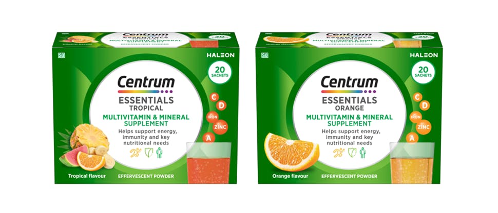 'Centrum Essentials Packshots