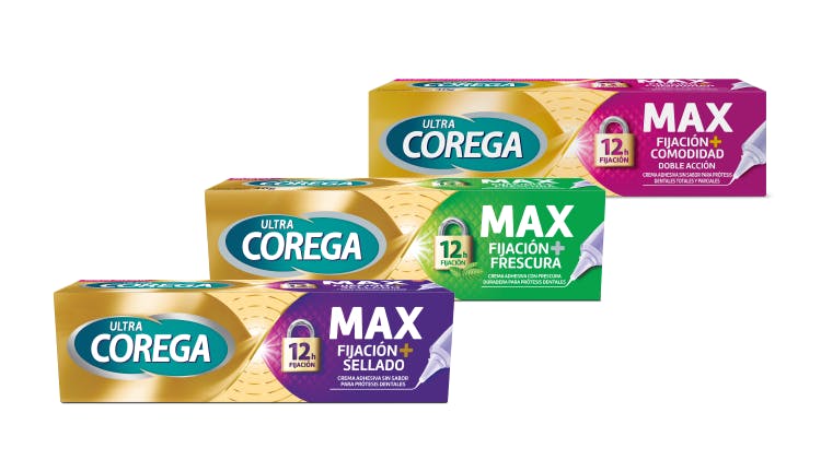 Corega adhesivo para prótesis dentales packshot