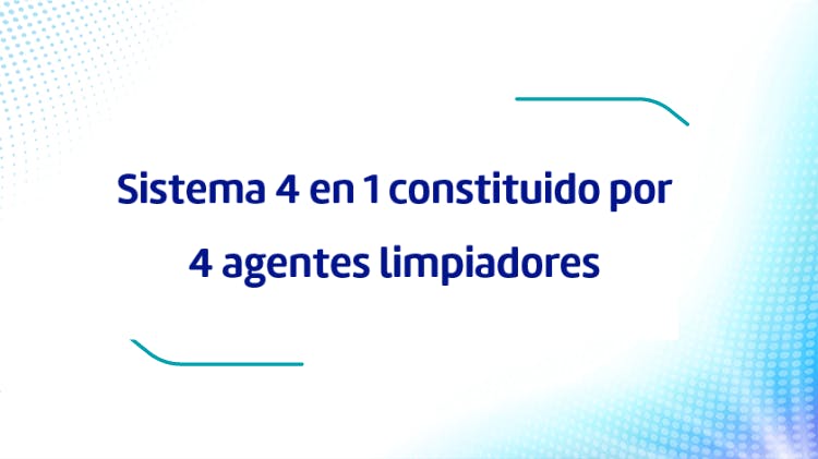 Las tabletas limpiadoras de Corega tienen un sistema 4 en 1 constituido por 4 agentes limpiadores
