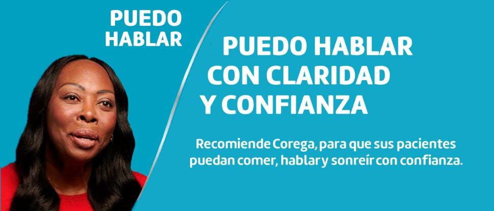 Usuaria Corega con prótesis dental: “Puedo hablar claro y con confianza”