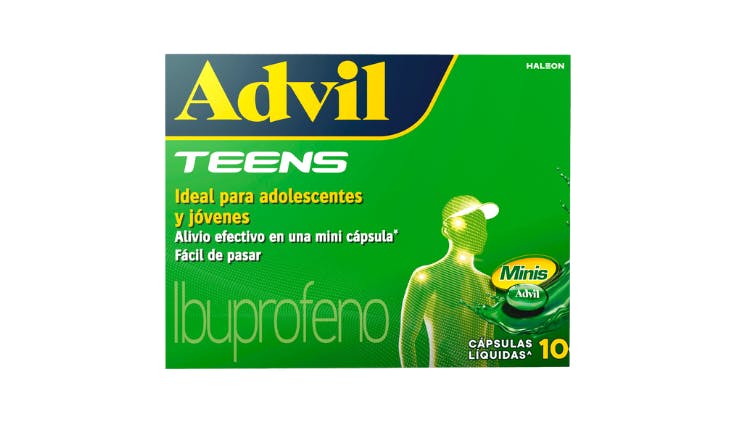 Foto del empaque Advil Teens
