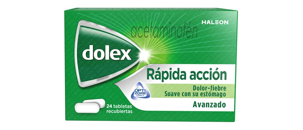 Fotos del empaque Dolex Avanzado