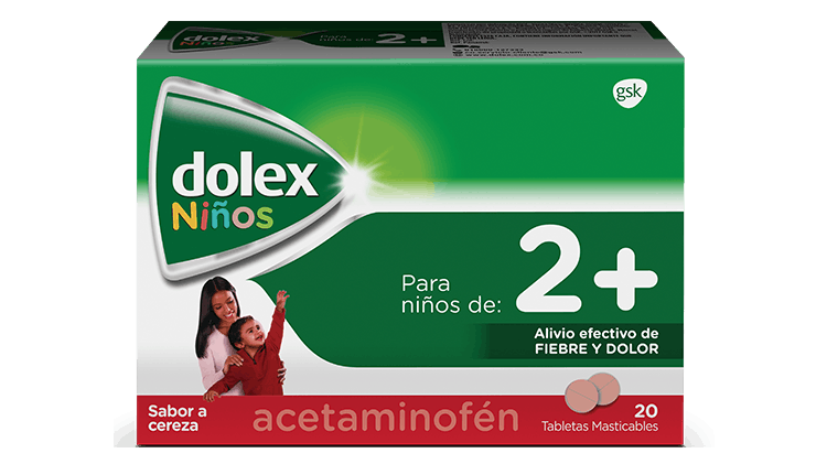 Foto del empaque Dolex Niños 2+ Tabletas Masticables