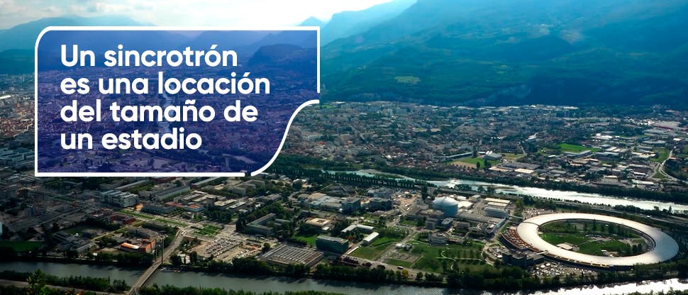 Un sincrotrón es una instalación del tamaño de un estadio