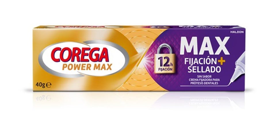 Pack producto Corega Máxima Fijación  y Sellado