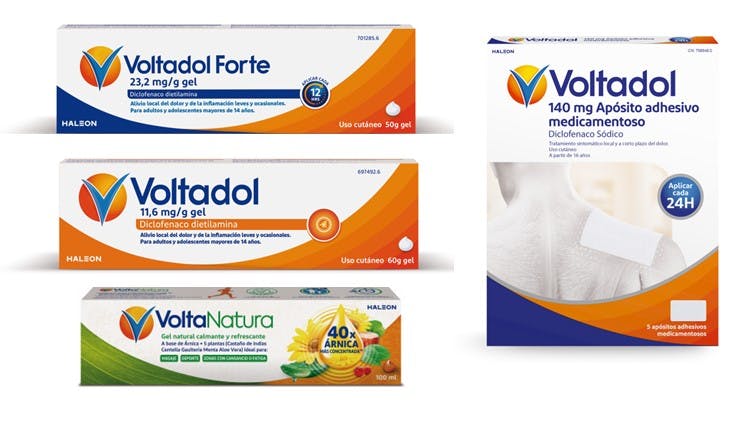 Gama de productos de Voltadol