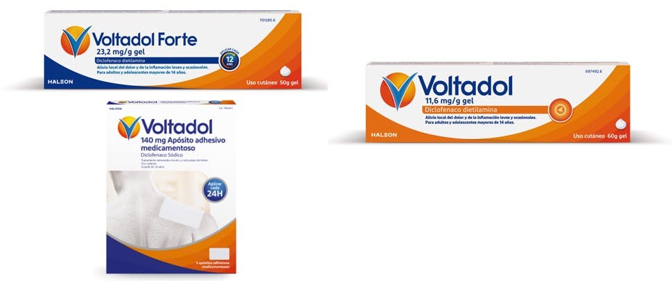 Gama de productos de Voltadol