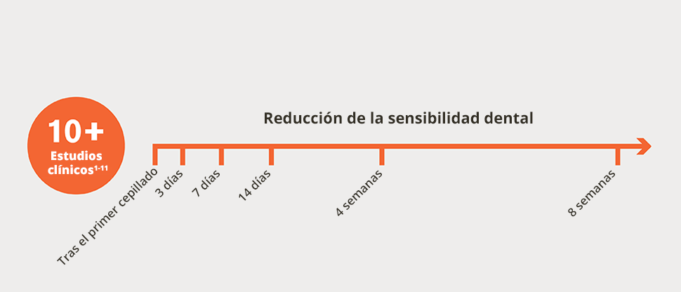 Más de 10 estudios: reducción en la hipersensibilidad de la dentina