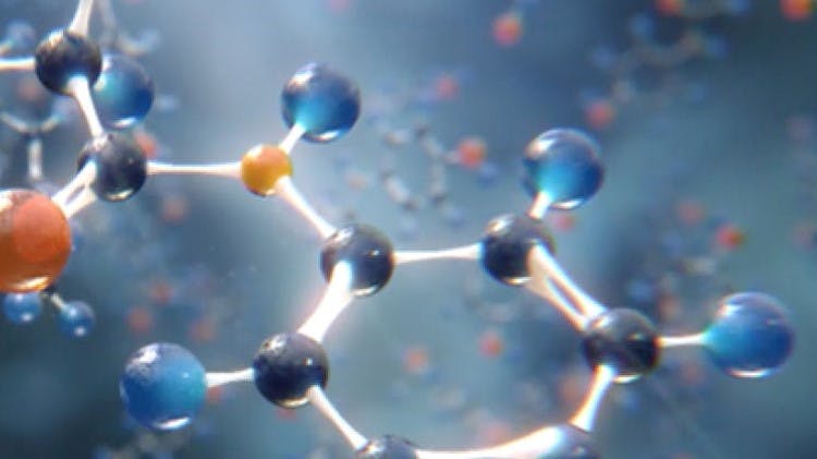 Molécula de paracetamol