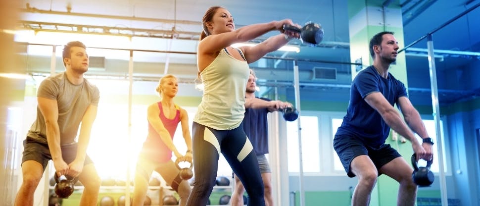 Grupo de personas haciendo ejercicio