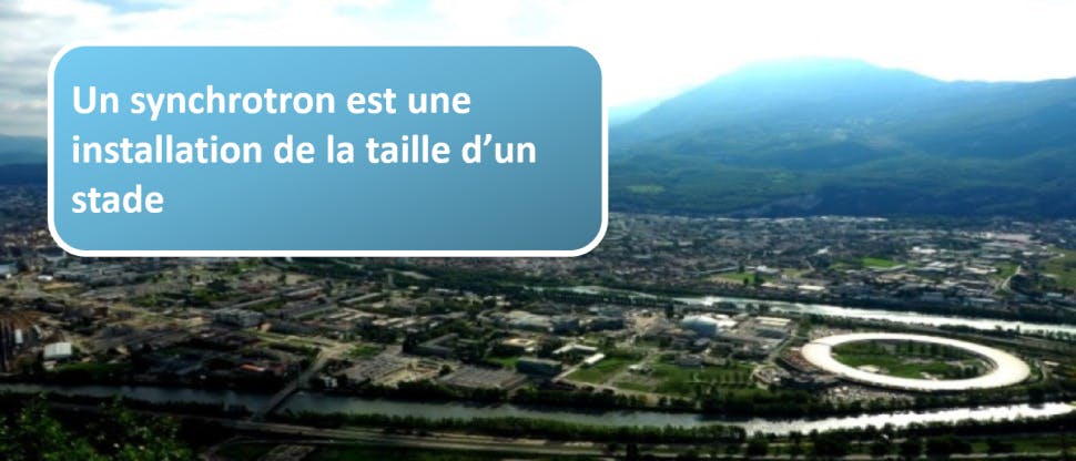 Paysage avec synchrotron