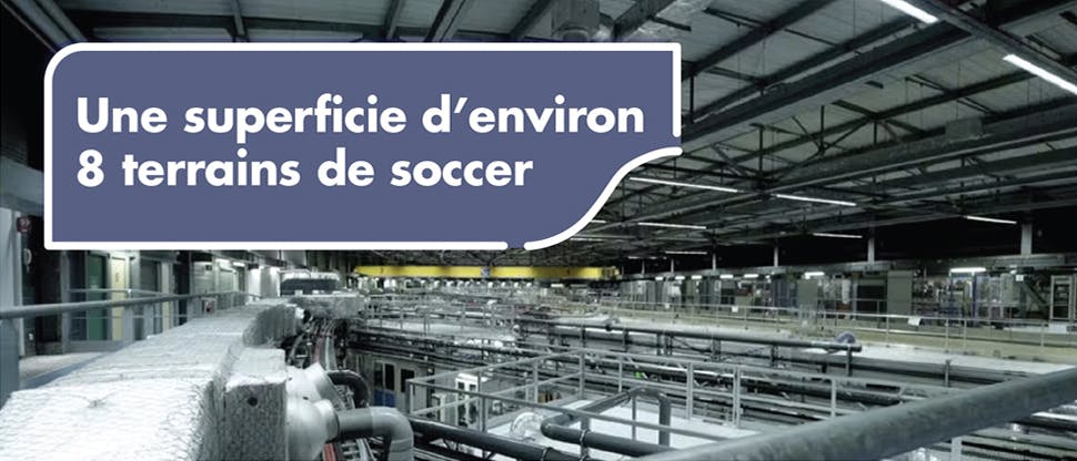 La superficie de l’ESRF est semblable à celle de 8 terrains de soccer