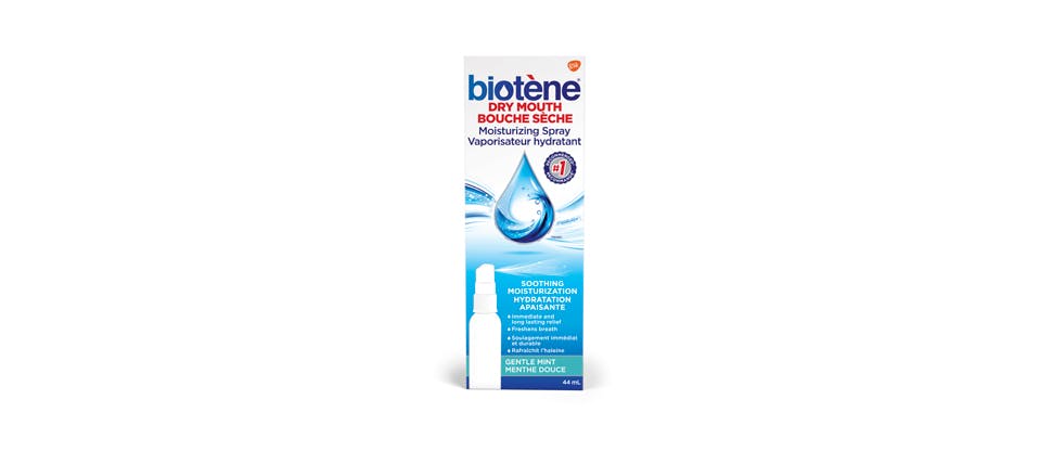 Rince-bouche hydratant Biotène pour la sécheresse buccale