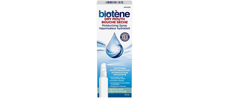 Rince-bouche hydratant Biotène pour la sécheresse buccale