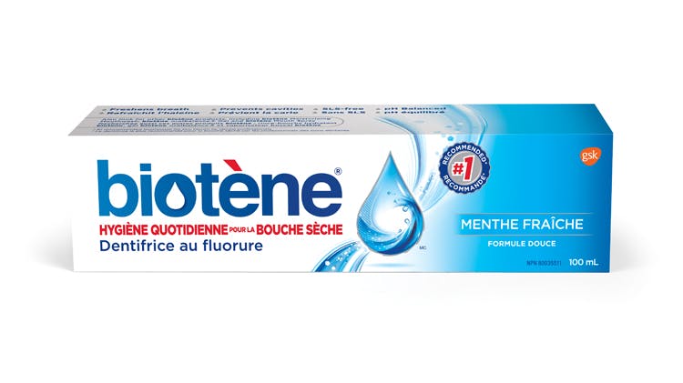 Boîte de dentifrice Biotène